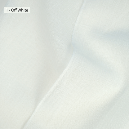 Triplet Pinch Pleated Heavy Weight Linen Sheer Curtains: Adjustable Height Hooks