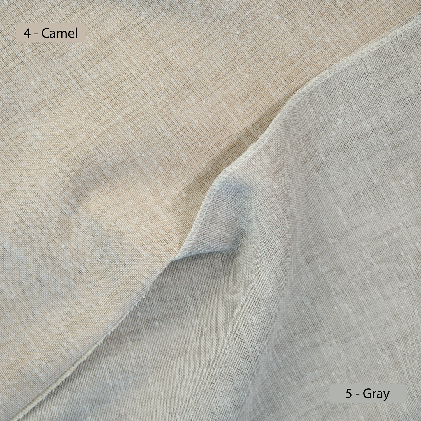 Triplet Pinch Pleated Heavy Weight Linen Sheer Curtains: Adjustable Height Hooks