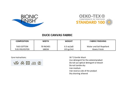 Water Repellent Tablecloth: Stain Resistant Cotton-Polyester Blend, Custom Size