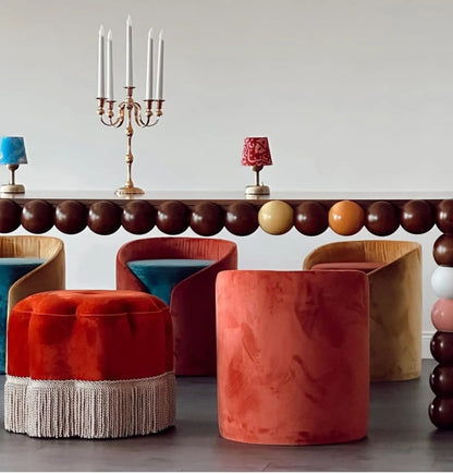 Woven Velvet Upholstery Fabric: 55" Wide, Durable 100K Martindale