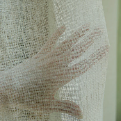 Extra Wide Linen Sheer Curtains: Bedroom & Living Room - Custom Size