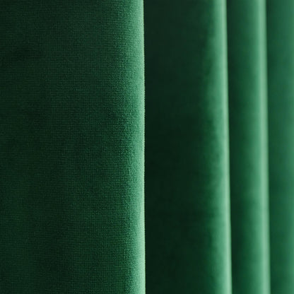 Thick Velvet Curtain Panel: Light Blocking, Sound Insulating - Custom Size