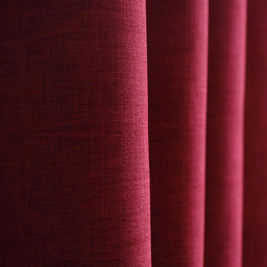 Extra Wide Thick Faux Linen Curtains: 25 Colors, Multiple Hanging Options