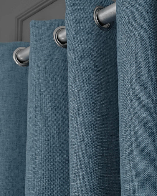 Extra Wide Thick Linen Curtain:  Bedroom and Living Room - Custom Length