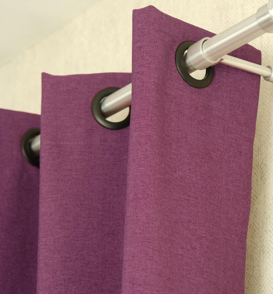 Heavy Linen Look Curtain: Bedroom & Living Room - Various Hanging Options