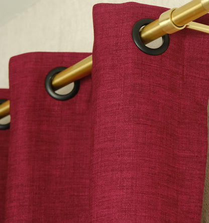 Extra Wide Thick Faux Linen Curtains: 25 Colors, Multiple Hanging Options