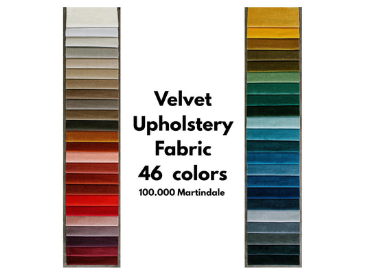 Woven Velvet Upholstery Fabric: 55" Wide, Durable 100K Martindale