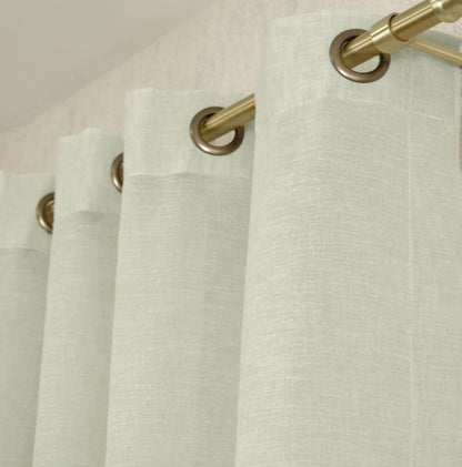 Extra Wide Linen Sheer Curtains: Bedroom & Living Room - Custom Size