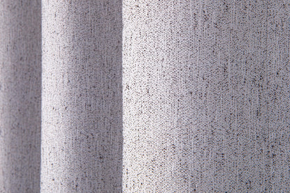 Extra Wide Blackout Linen Curtain: Thermal Insulated Privacy Drapes