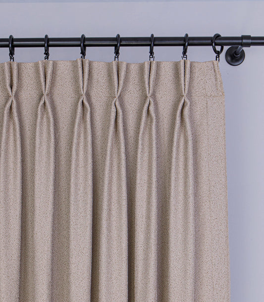 Double Pinch Pleated Curtain: Custom Sewn Decorative Window Drapes