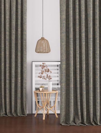 Extra Wide Thick Linen Curtain: Custom Size, Multiple Heading Options