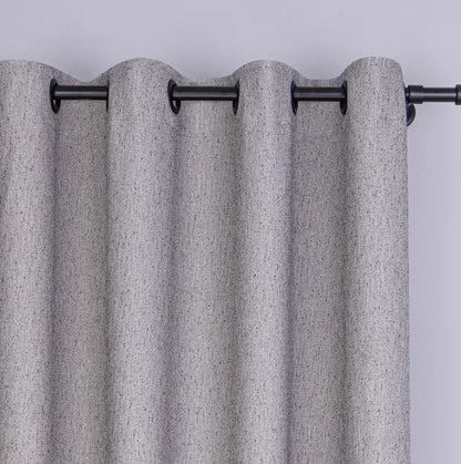 Extra Wide Blackout Linen Curtain: Thermal Insulated Privacy Drapes