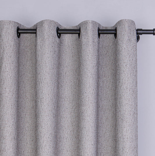 Extra Wide Blackout Linen Curtain: Thermal Insulated Privacy Drapes