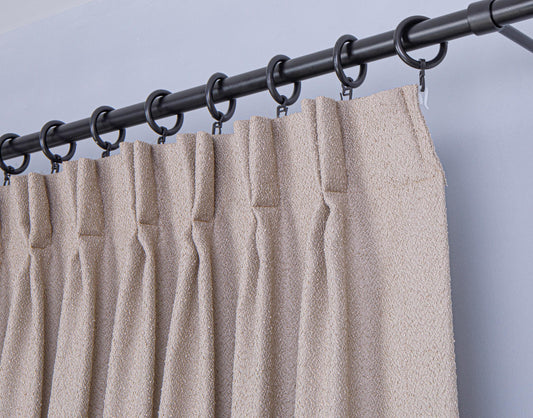 Double Pinch Pleated Curtain: Custom Sewn Decorative Window Drapes