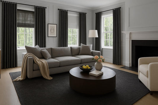 Extra Wide Thick Linen Curtain: Custom Size, Multiple Heading Options